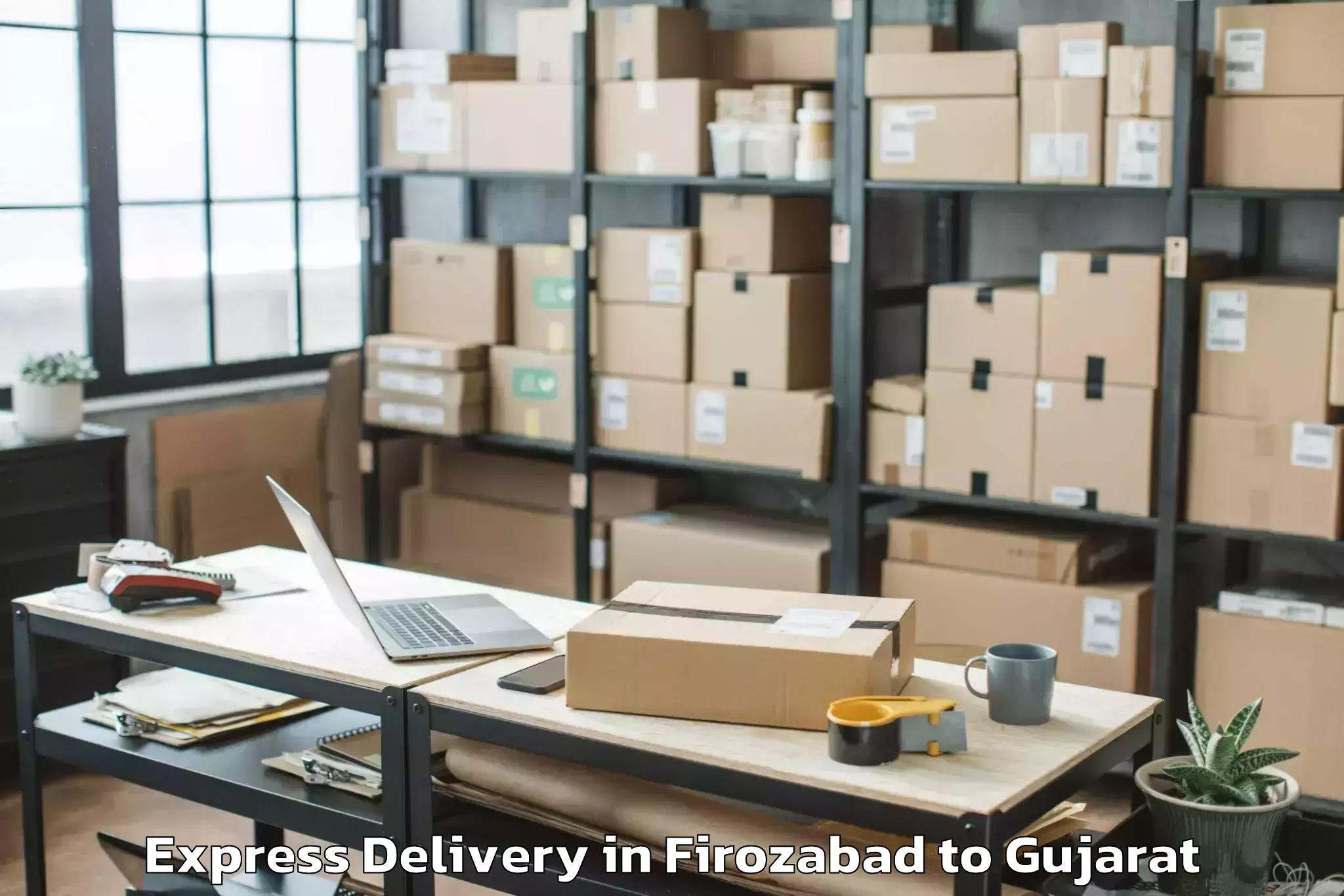 Get Firozabad to Chhota Udaipur Express Delivery